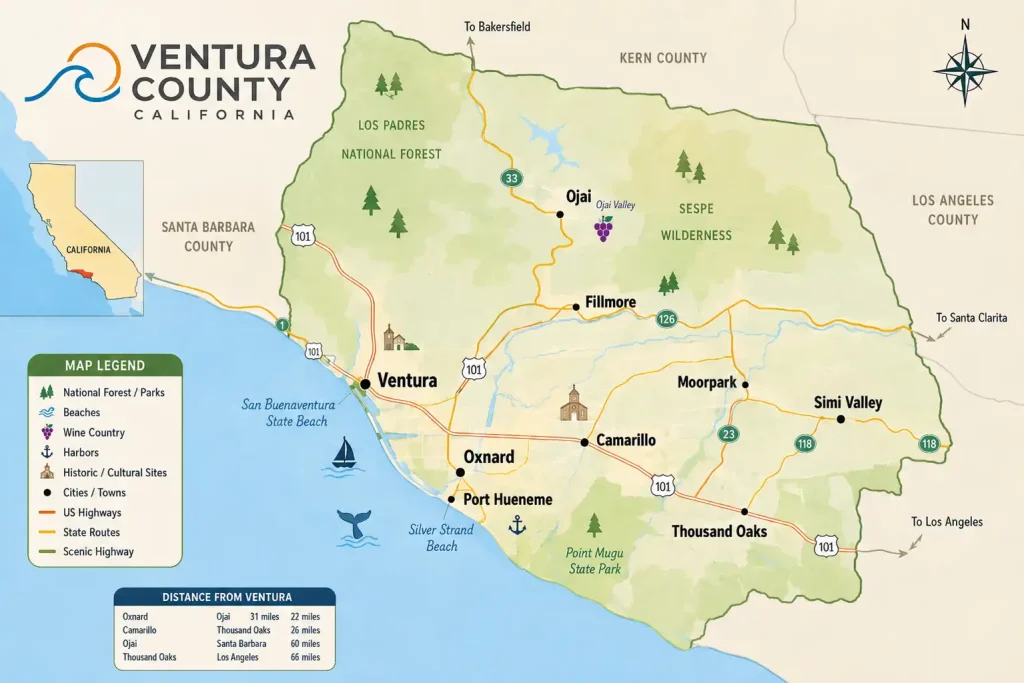 ventura county map